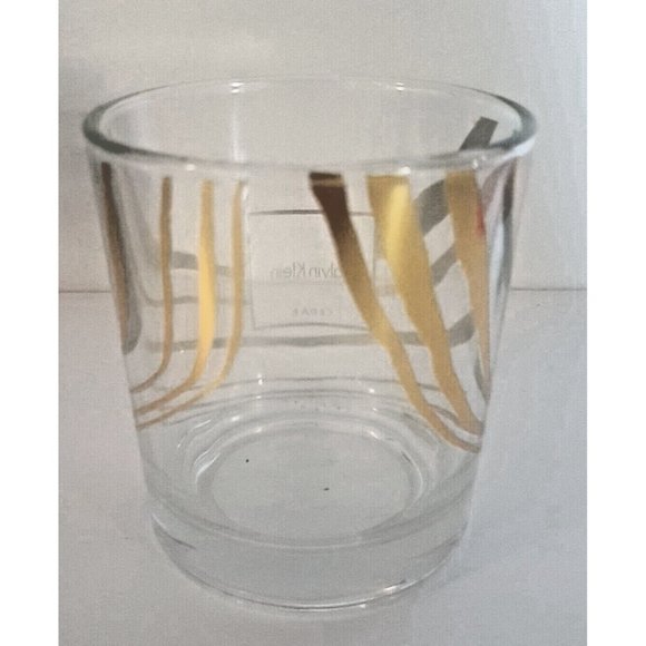 Calvin Klein 4” Whiskey Glass Candle Holder Votive Designer NO CANDLE Ness Frag - Picture 7 of 10